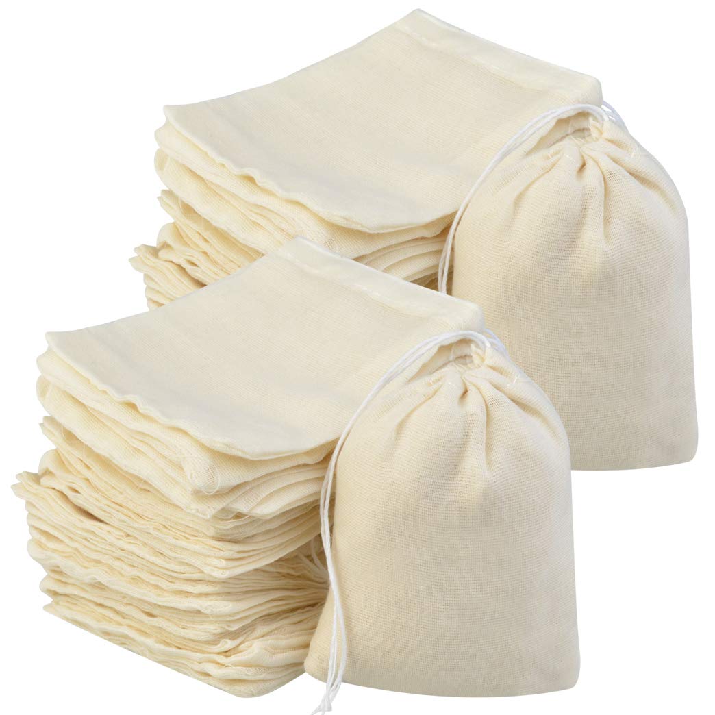 Tayfremn cotton drawstring bag 4x3 inches for bulk gifts and storage.