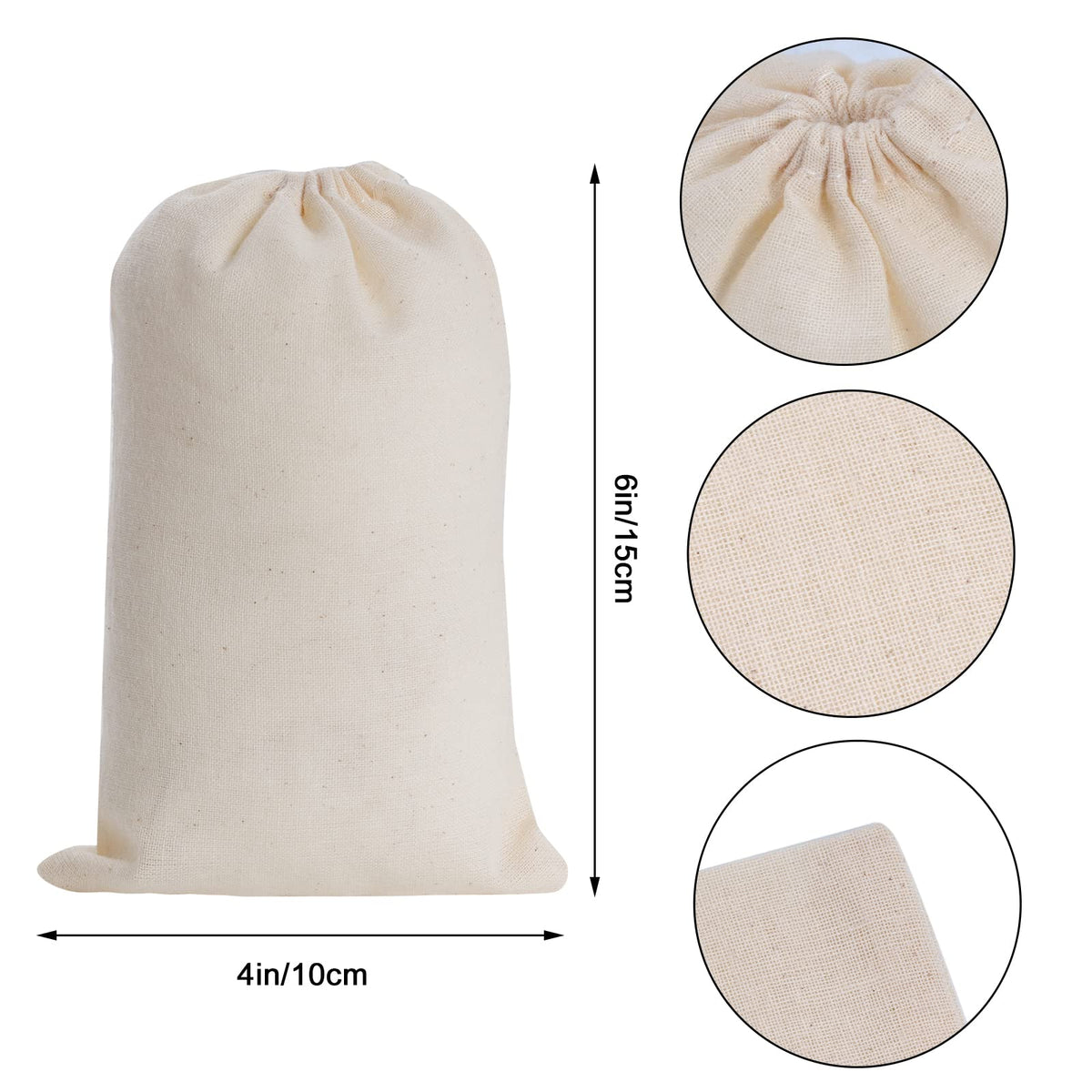 Tayfremn muslin bags bulk 200pcs for party favors and gifts.