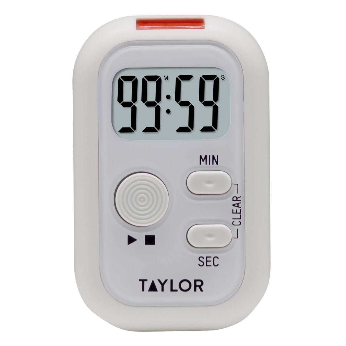 Taylor Multi-Alert timer display with large digits for easy time checks.