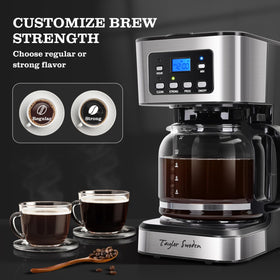 Taylor Swoden pause-serve spout enables pouring mid-brew without mess.