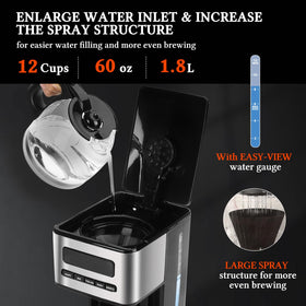 Taylor Swoden self-clean function helps maintain fresher coffee