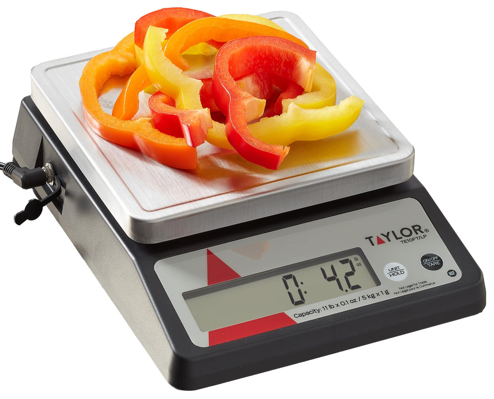 Taylor TE10FT scale platform removable for quick sanitation in busy kitchens
