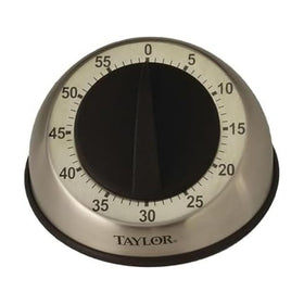 Taylor timer dial close-up showing easy-turn control for precise timing.