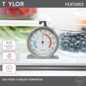 Taylor 5924 with 3-inch dial for easy reading in fridge