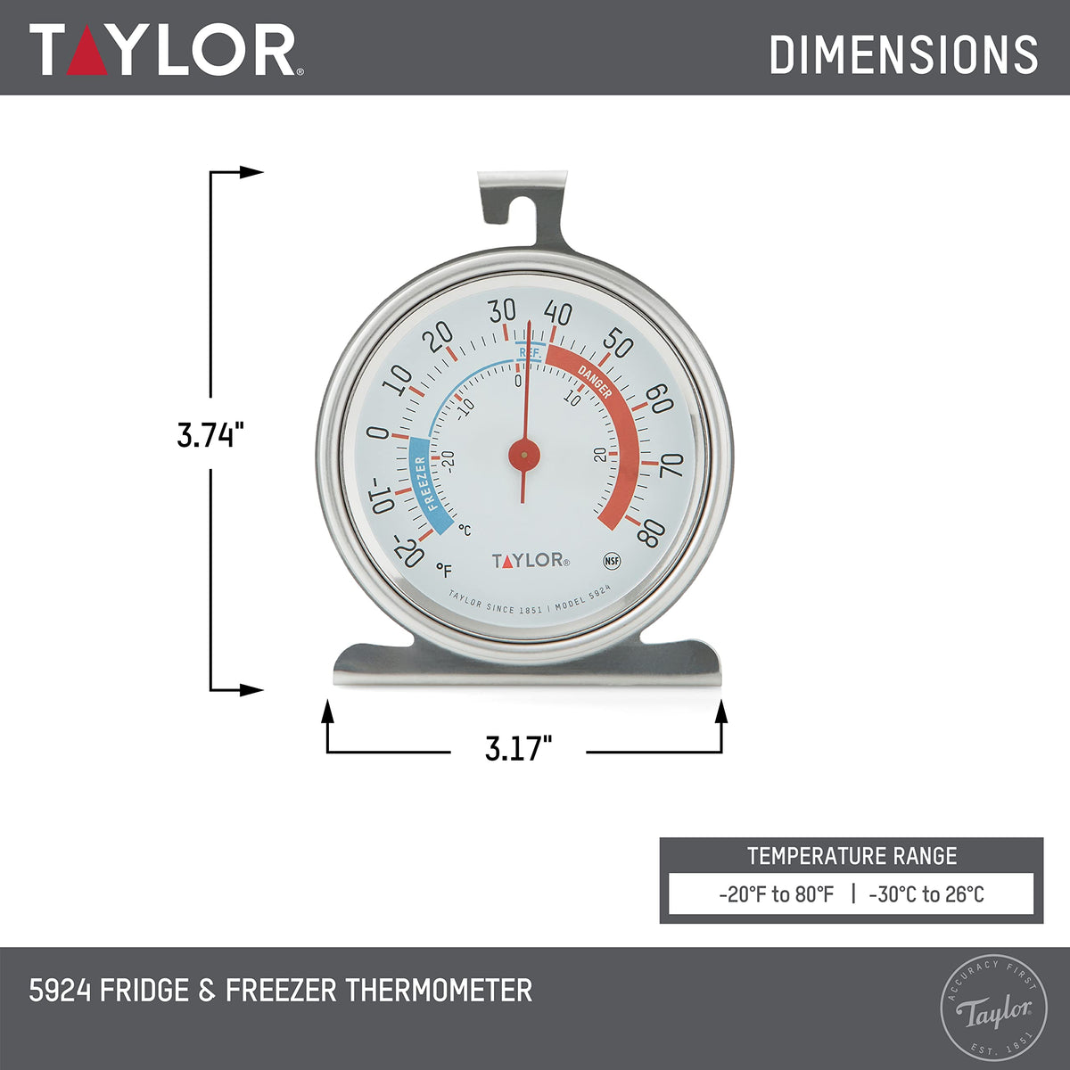Taylor 5924 stainless steel casing resists corrosion in kitchen