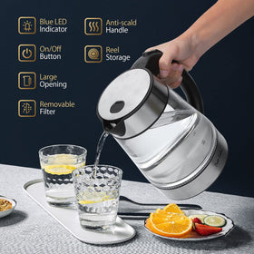 Taylor Swoden glass kettle spout for smooth, precise pouring