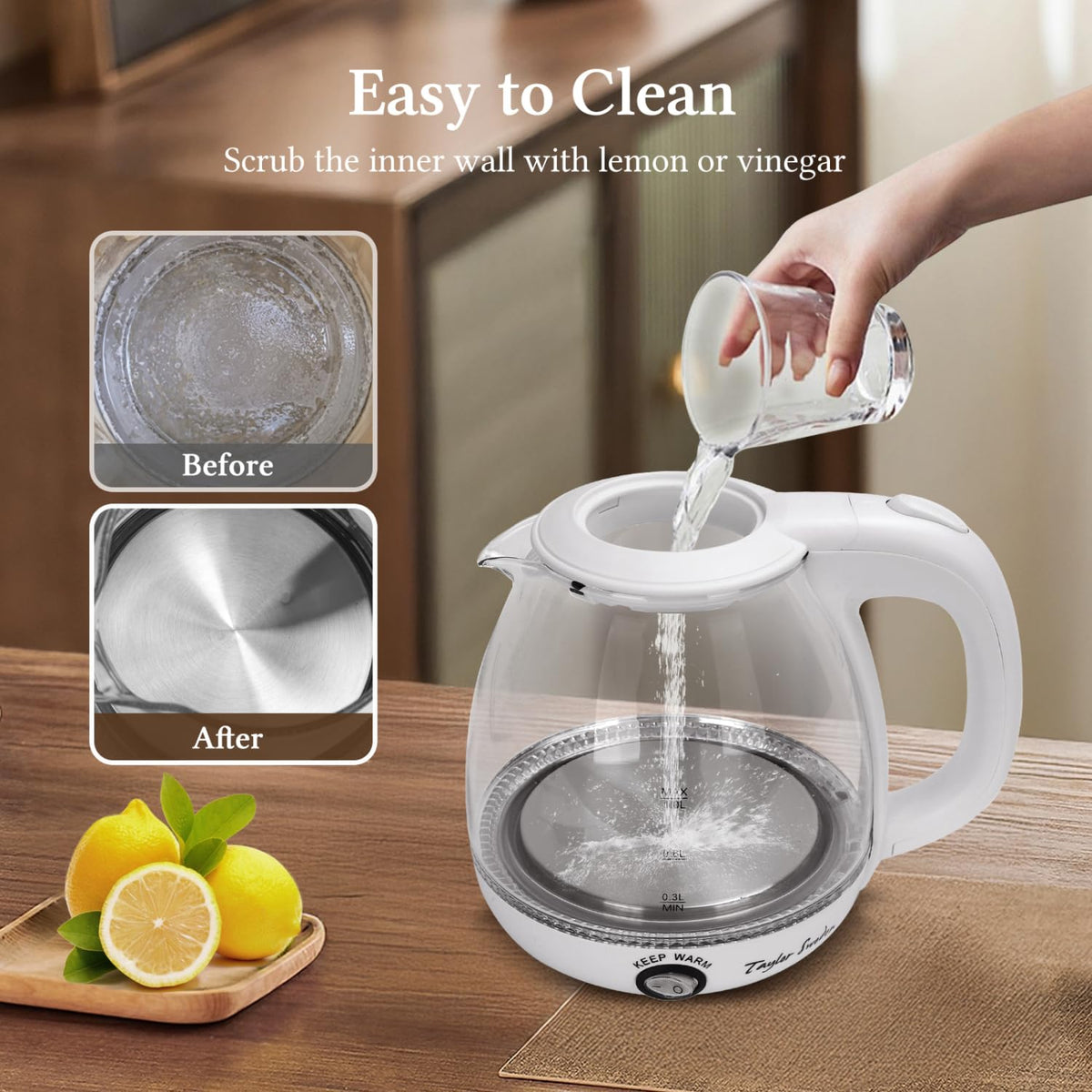 Taylor Swoden compact kettle ideal for dorms and small offices