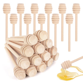 Tbestmax honey dipper sticks 3-inch grooved end for smooth drizzle