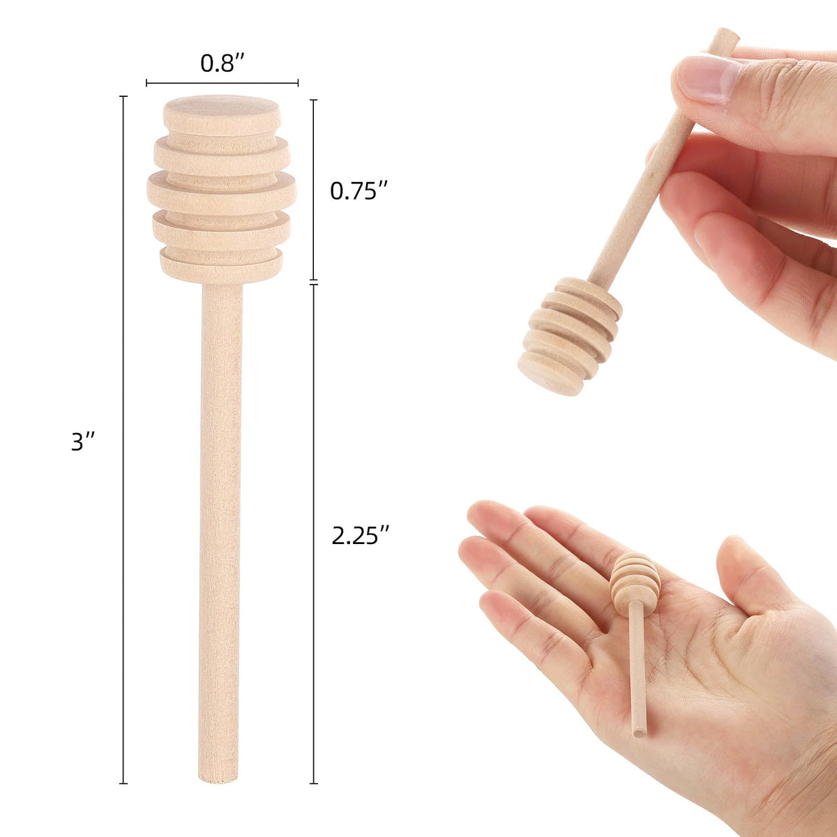 Tbestmax individually wrapped honey dippers ideal for gifting