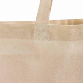 TBF canvas tote imprint area 10x12 for branding or personalization.