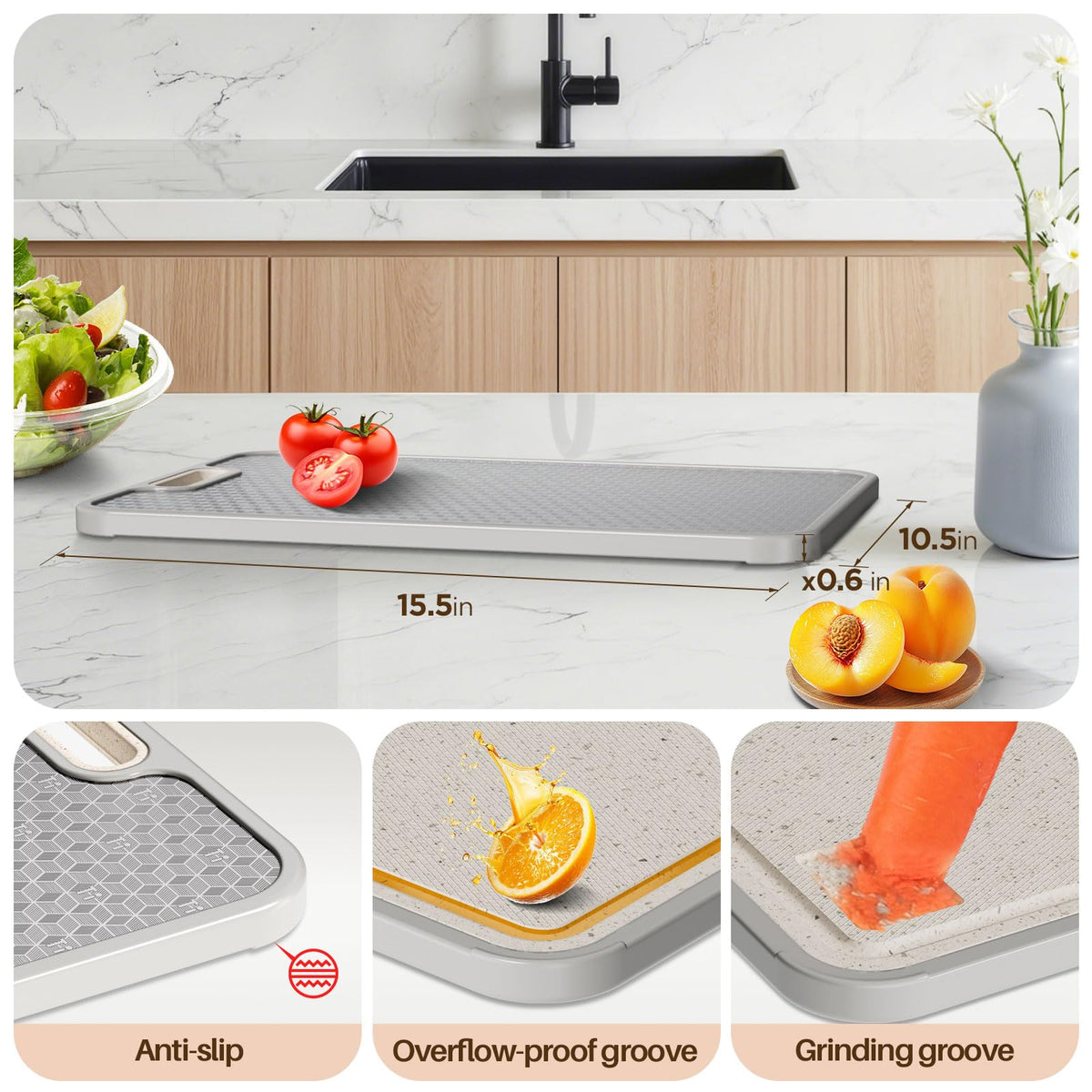 TBFWiCO board emphasizes durable construction resisting warping and stains.