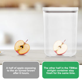TBMax seamless interior simplifies cleaning after refilling bulk ingredients.