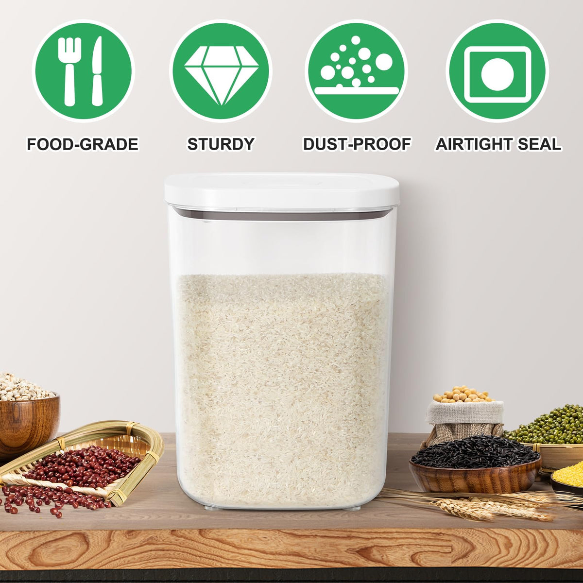TBMax sturdy construction offers durable everyday pantry organization.