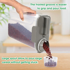 TBMax pet food storage with snap-lock latches keeps kibble fresh