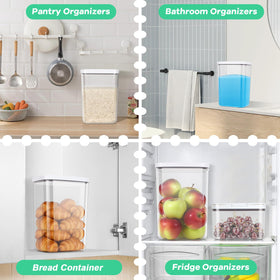 TBMax rectangular design optimizes shelf space and organization.