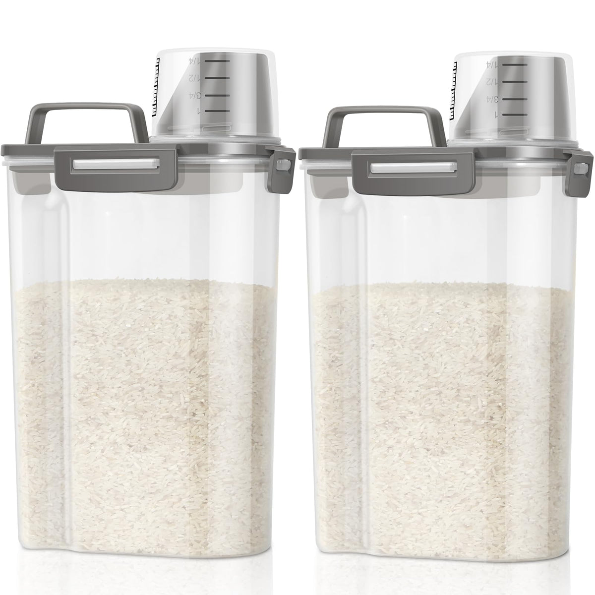 TBMax rice container with pour-spout for easy one-handed pouring