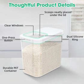 TBMax narrow tall profile fits tight pantry spaces and on countertops.