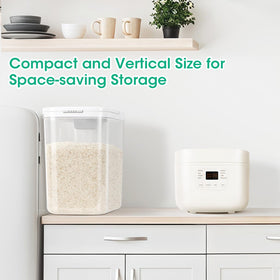 TBMax container keeps dry foods organized, from rice to pet pellets.
