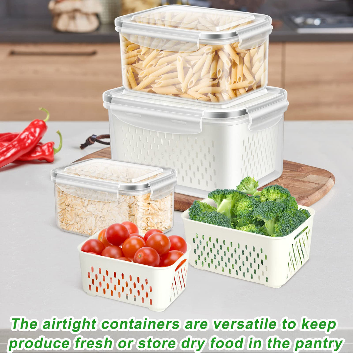 TBMAXS stackable fridge organizer saves space and reduces kitchen clutter.