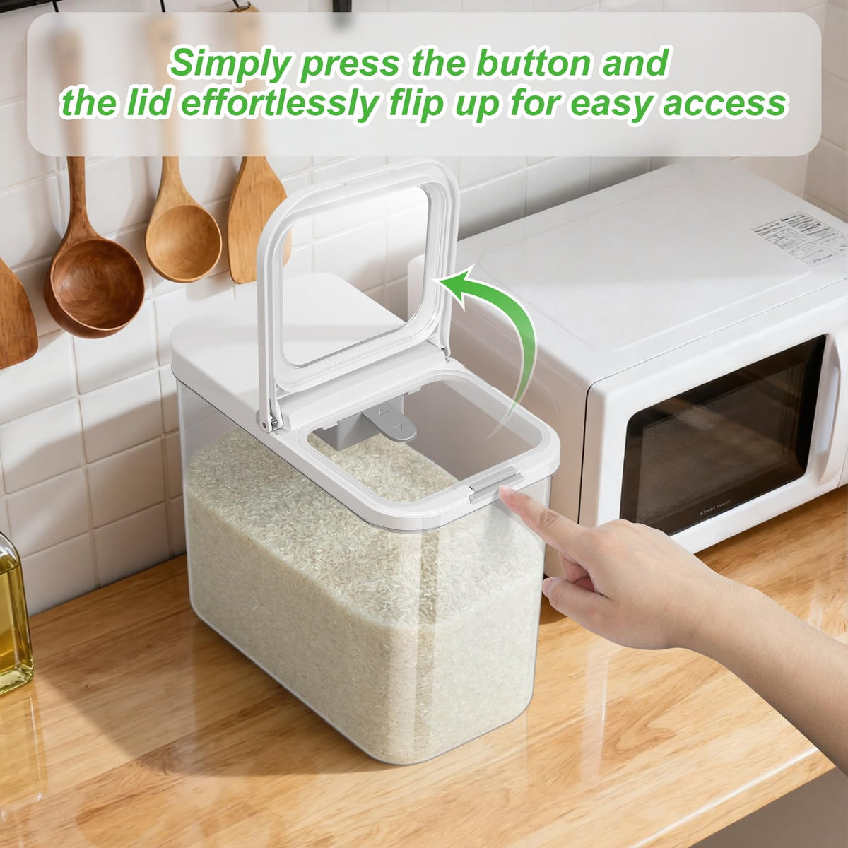 TBMAXS tall stackable bin saves counter space with vertical design.