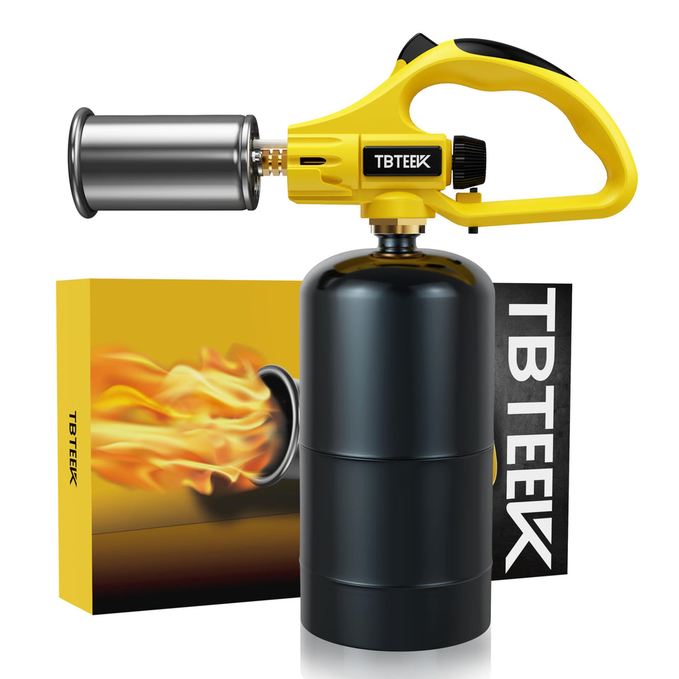 TBTeek safety-lock design on propane torch head enhances kitchen safety during searing