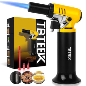 TBTeek T907 One-Hand Operation demonstrates precise ignition for hands-free caramelizing.
