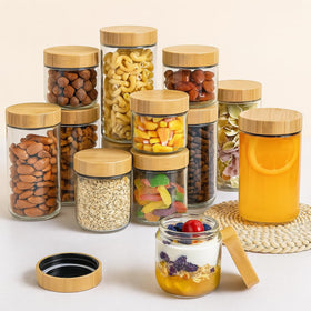 TBWIND 16oz jar with bamboo spoon included for easy serving