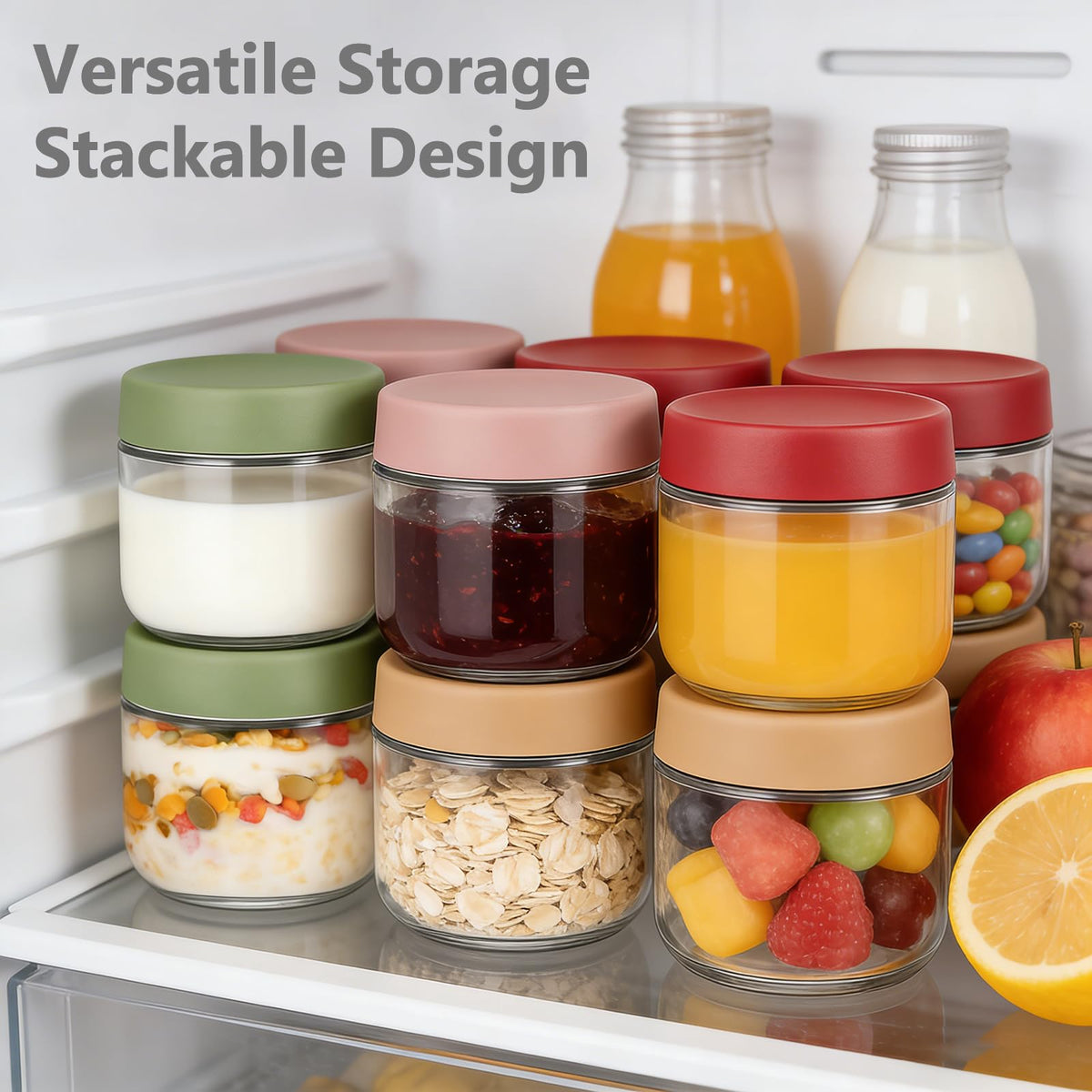 TBWIND airtight leak-proof lids on jars prevent spills during travel