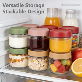 TBWIND airtight leak-proof lids on jars prevent spills during travel
