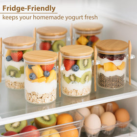TBWIND airtight seal with bamboo lid helps preserve texture