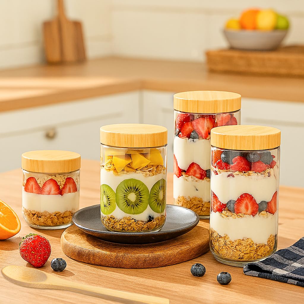 TBWIND dual-seal bamboo lid offers extra airtight protection