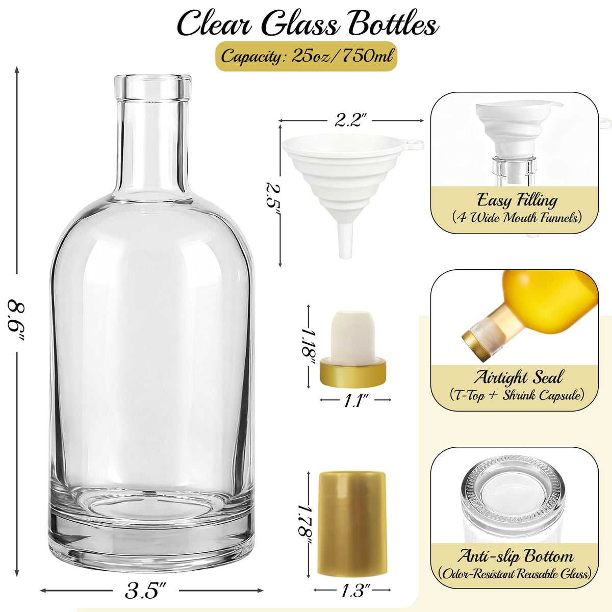 TBWIND collapsible funnels simplify bottling and reduce spills.