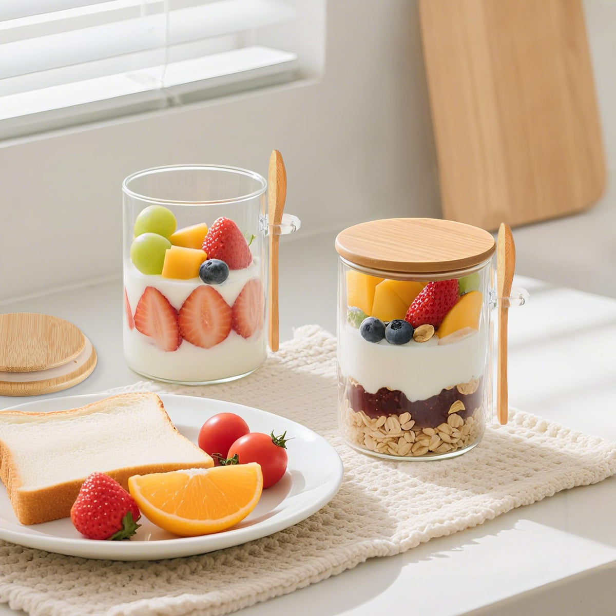 TBWIND durable glass meal prep container for healthy snacking