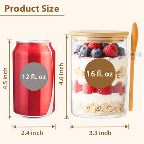 TBWIND jar with integrated spoon in lid for on-the-go toppings