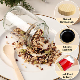 TBWIND 16oz jar suitable for overnight oats and yogurt layering