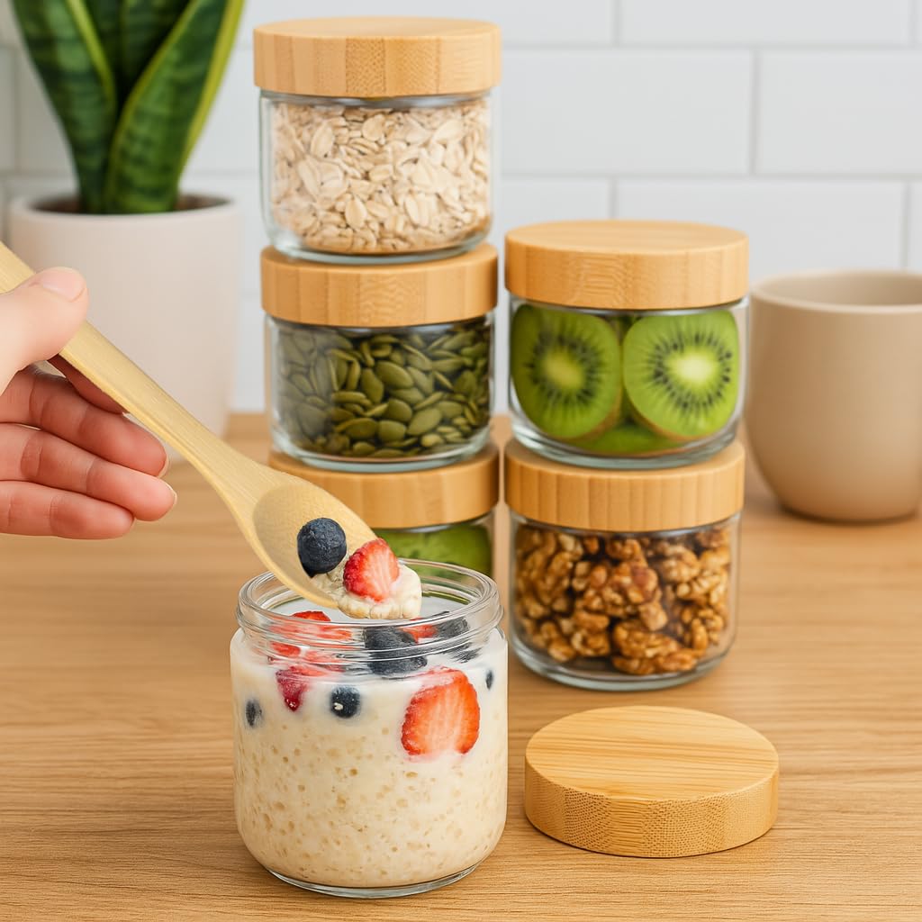 TBWIND wide-mouth jars ready for meal prep and easy access