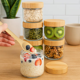 TBWIND wide-mouth jars ready for meal prep and easy access