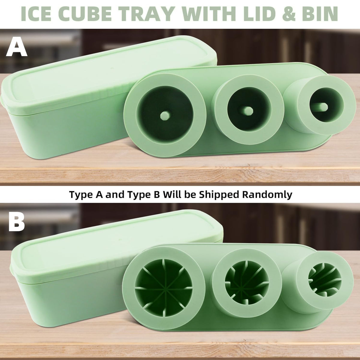 TCAMP stackable mold saves freezer space and prevents odor