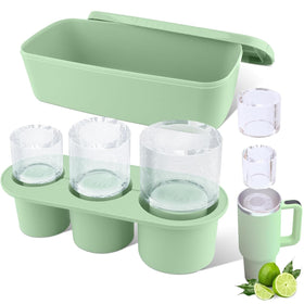 TCAMP ice mold for Stanley 40oz cubes with three hollow cylinders for long-lasting chill