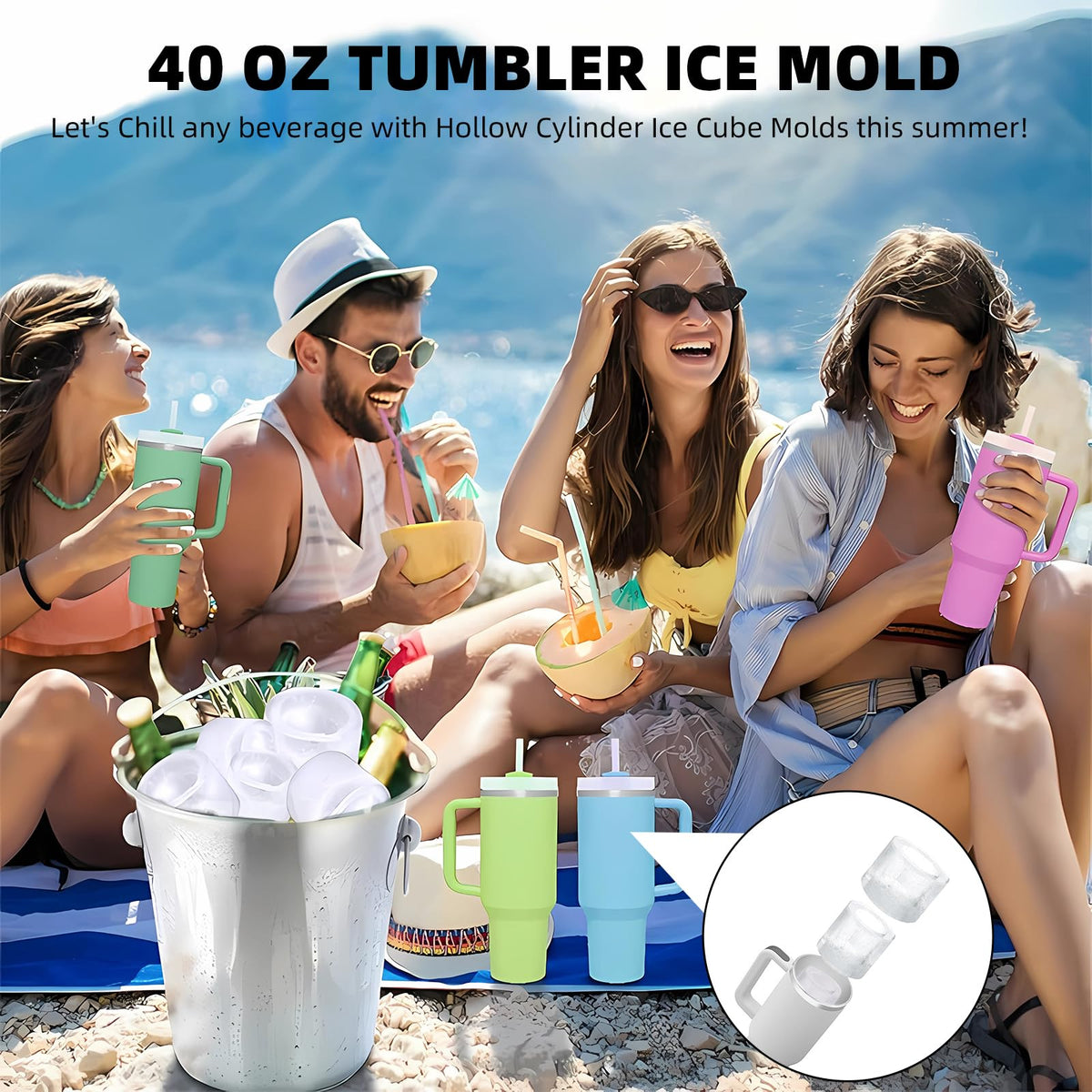 TCAMP three-cube design enables easy fill for Stanley tumblers