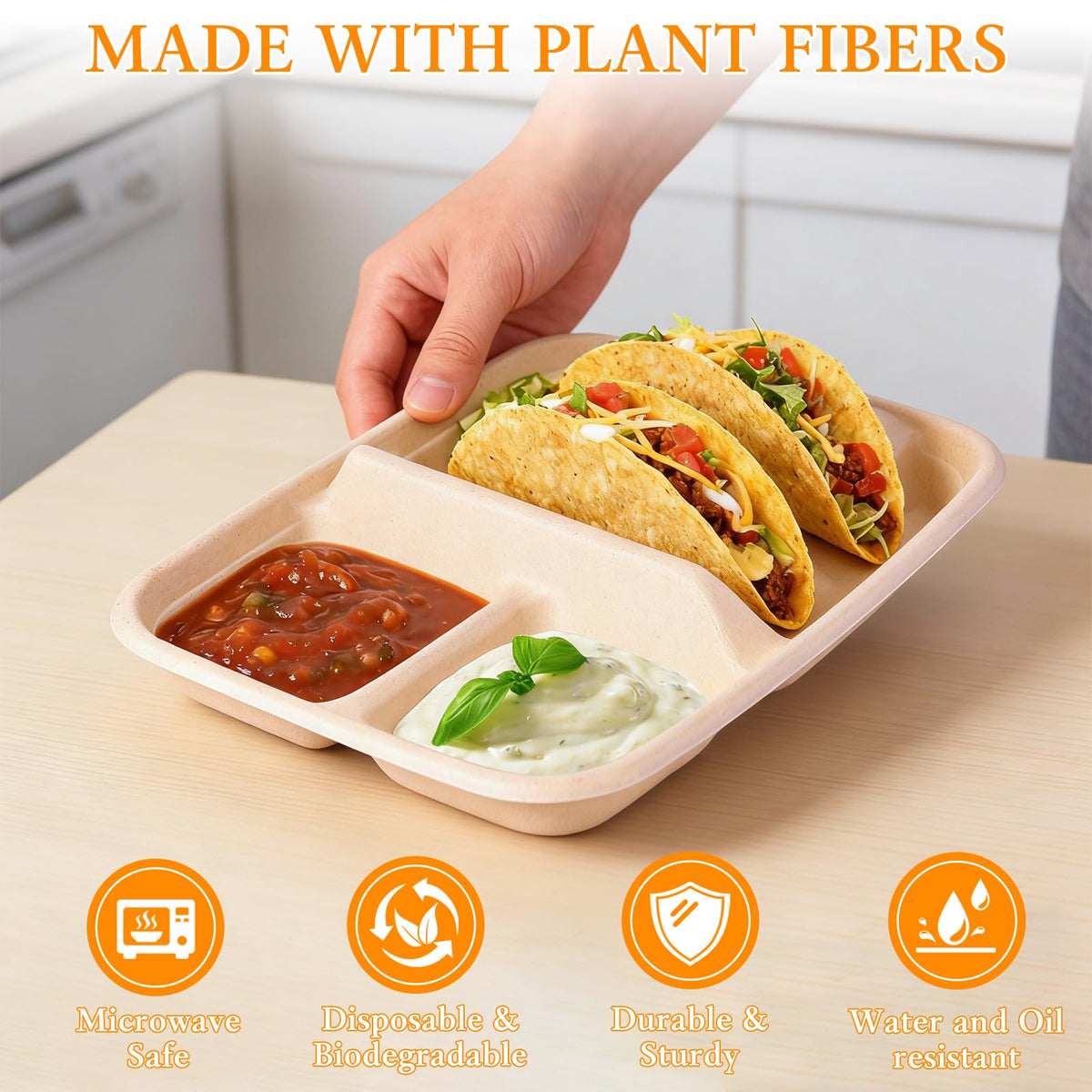 tchrules disposable taco holders keep fillings neatly separated during parties
