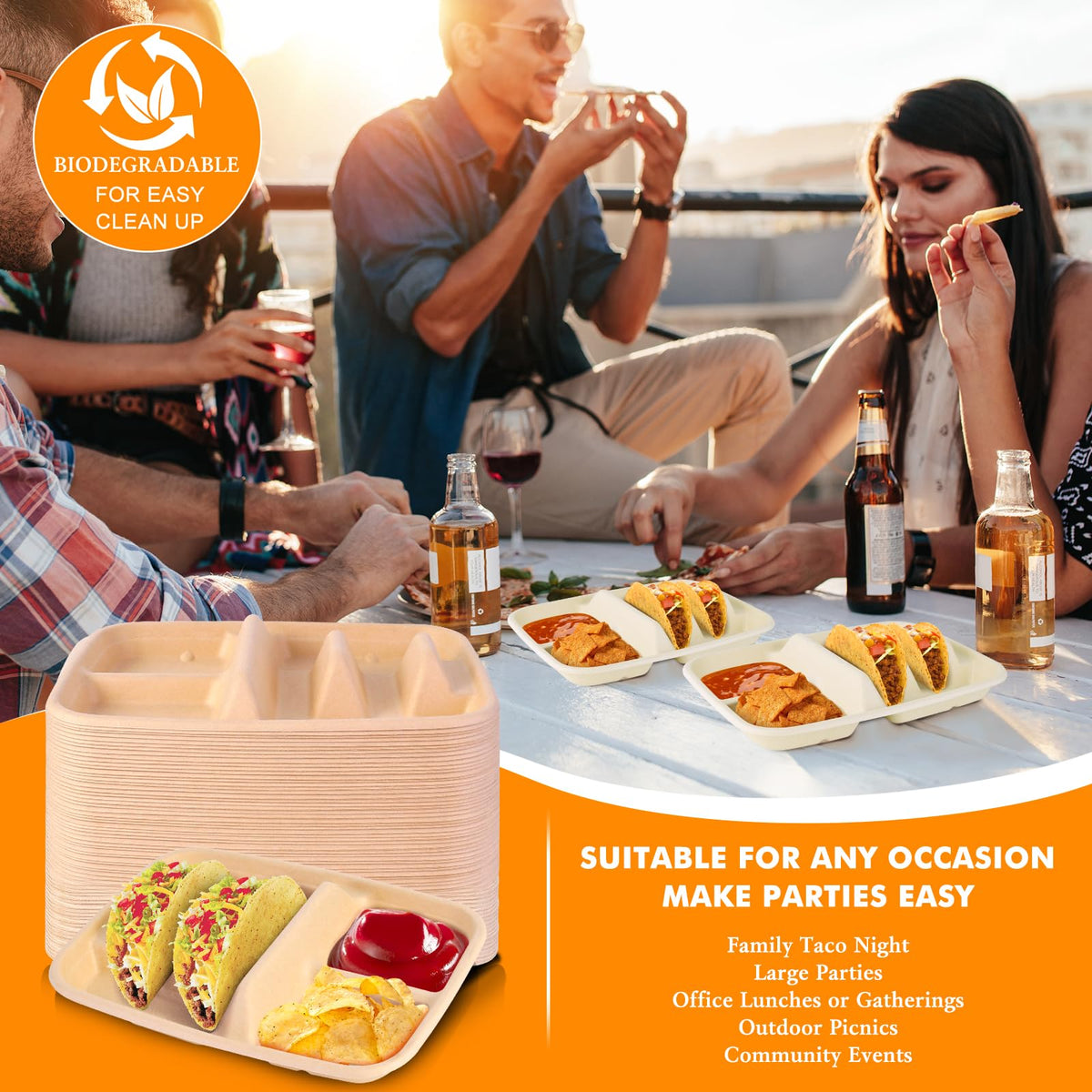 tchrules easy cleanup taco plates save time after serving