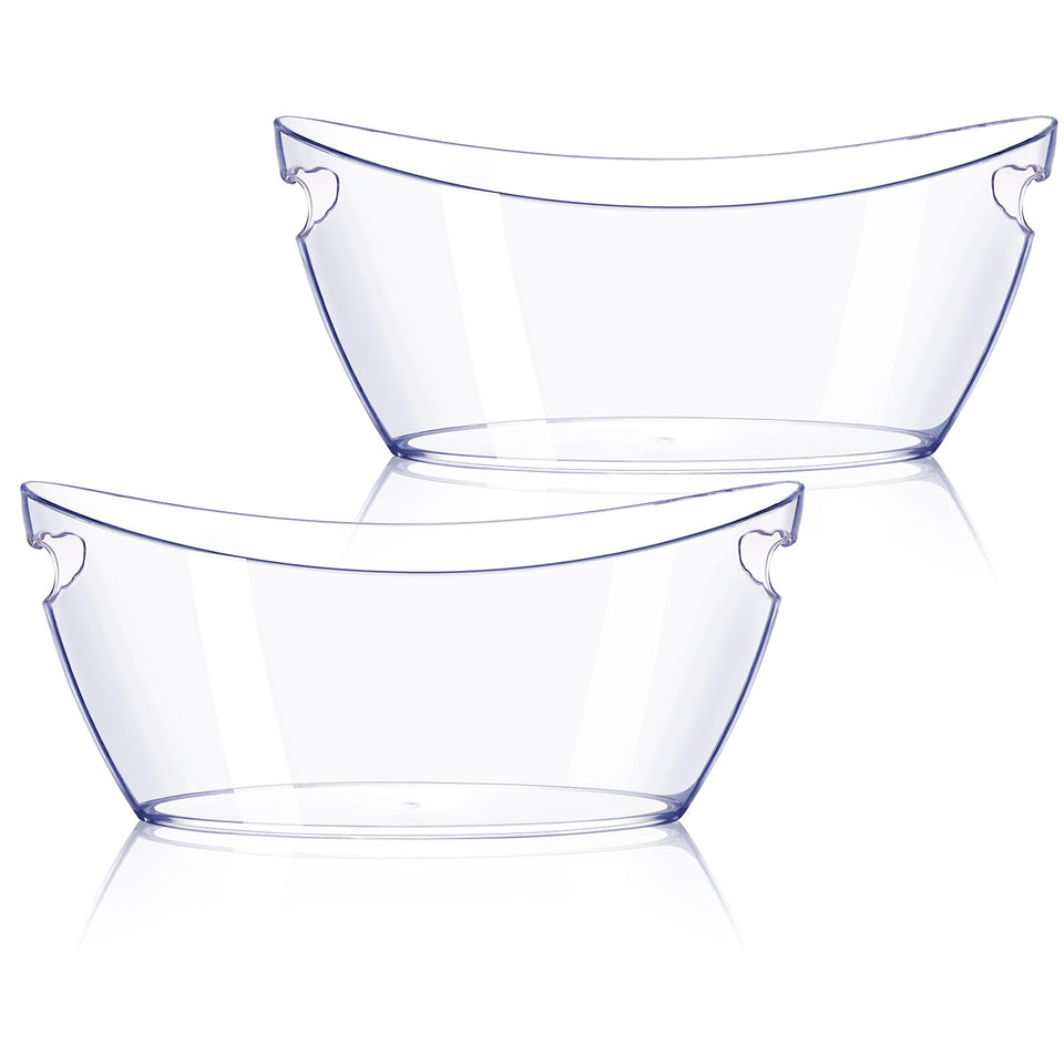 Tchrules ice bucket set with two buckets for stylish parties and continuous chilled drinks.