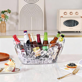 Tchrules party bucket with easy-clean surface for quick setup and cleanup.