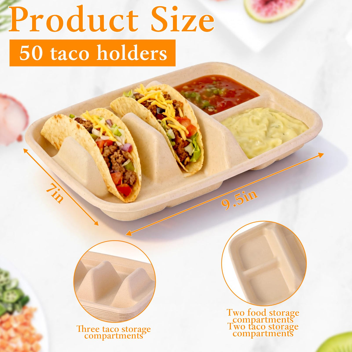 tchrules premium paper taco trays resist bending while serving crowd