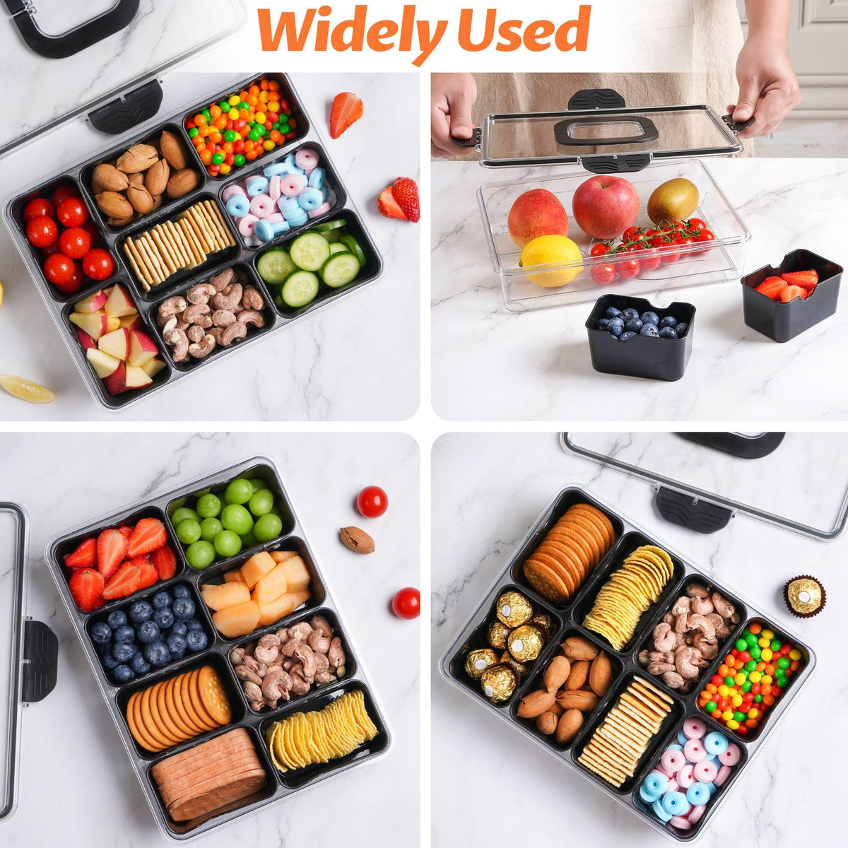 TCHZA Snackle Box clear body lets you see snacks at a glance.