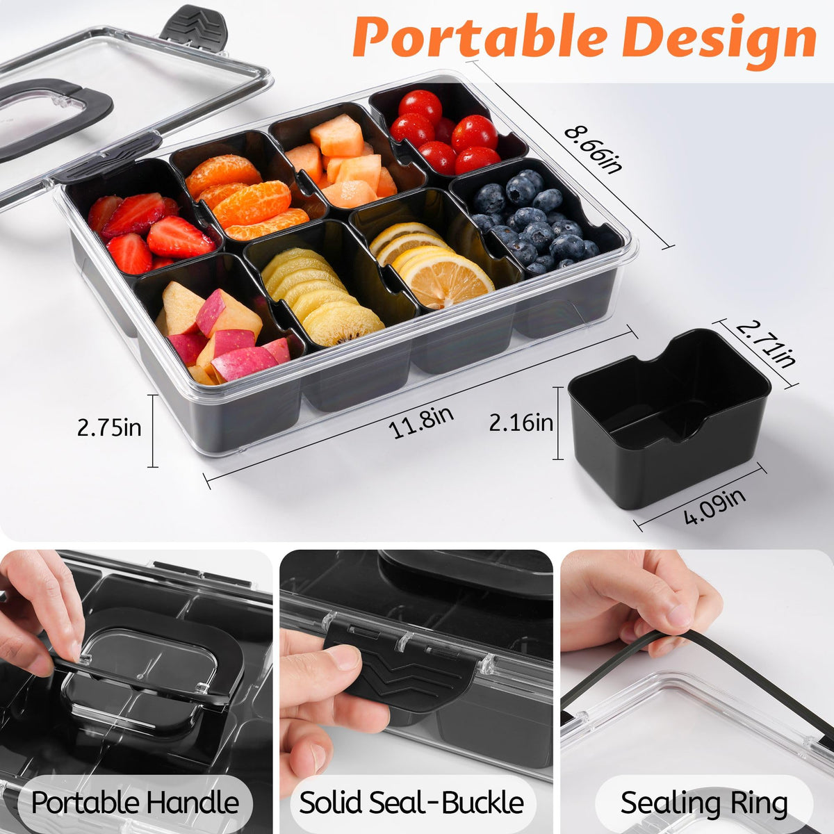 TCHZA Snackle Box material is dishwasher-safe and heat-resistant for easy cleaning.