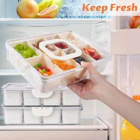 TCHZA Snackle Box folding-handle design makes carrying easy.