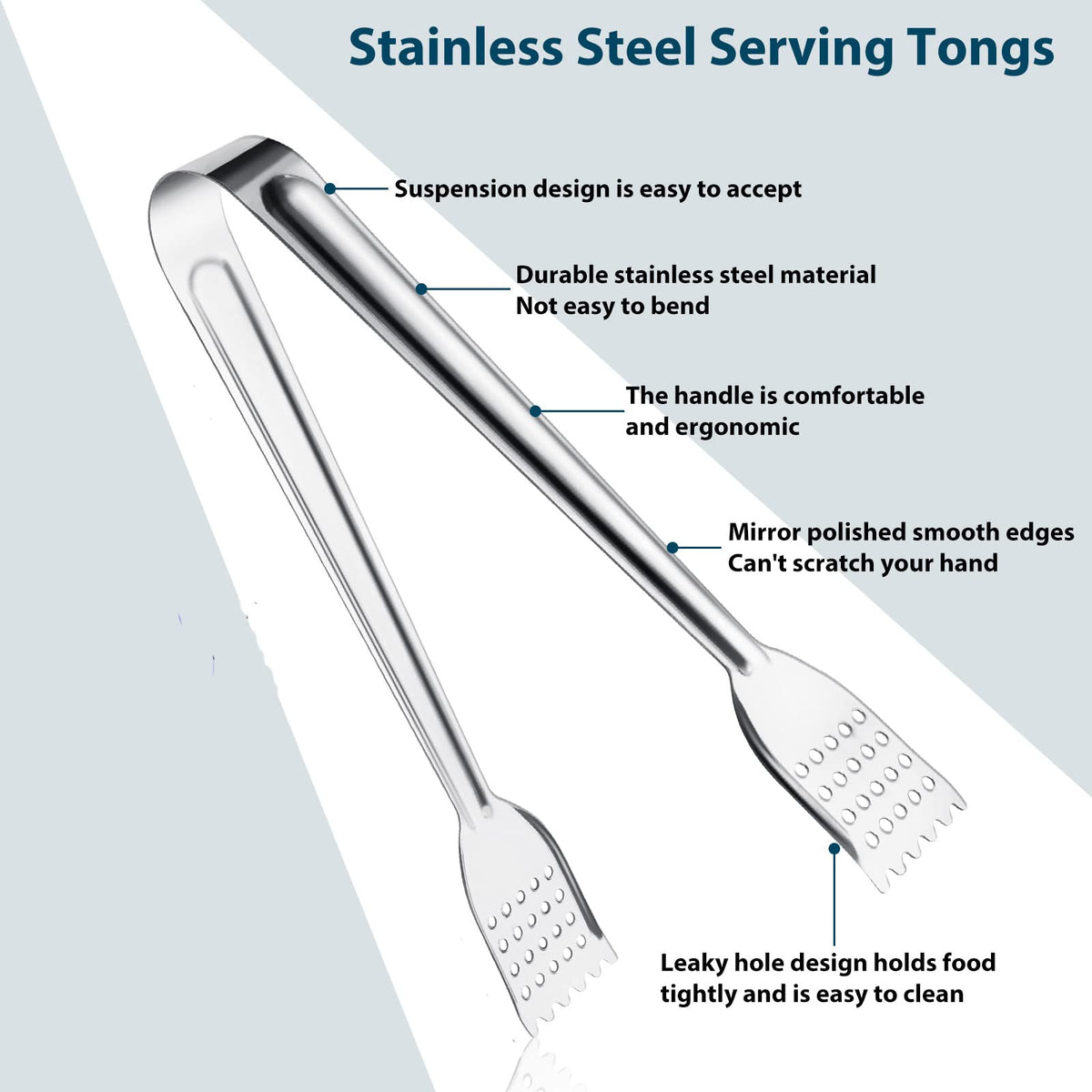Tcoin mini tongs for desserts, ideal for pastries and cookies at parties.