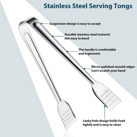Tcoin mini tongs for desserts, ideal for pastries and cookies at parties.